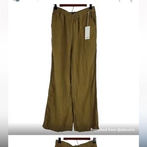 Mate the Label Wide Leg Linen Pant